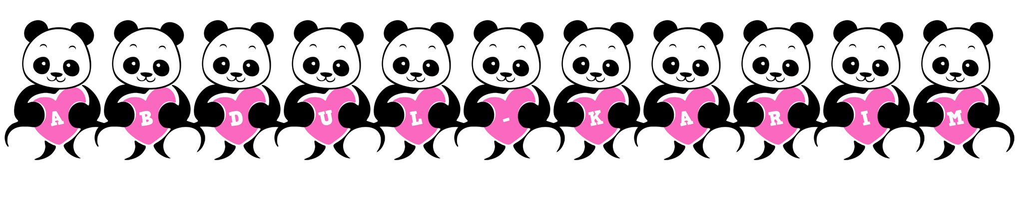 Abdul-Karim love-panda logo
