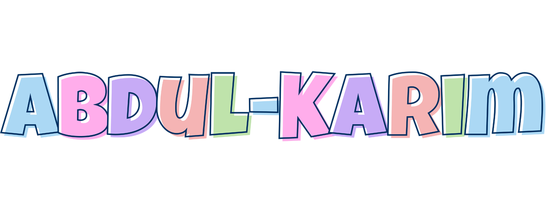 Abdul-Karim pastel logo