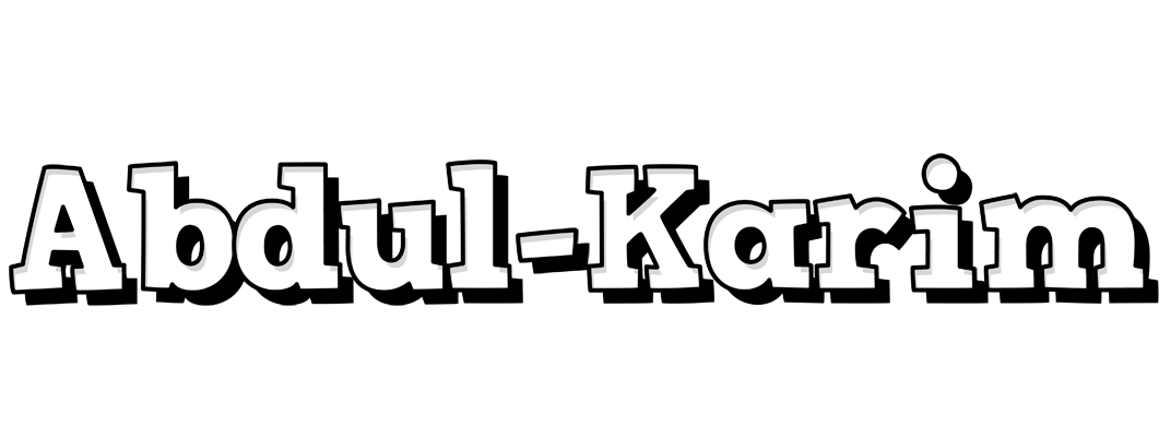 Abdul-Karim snowing logo