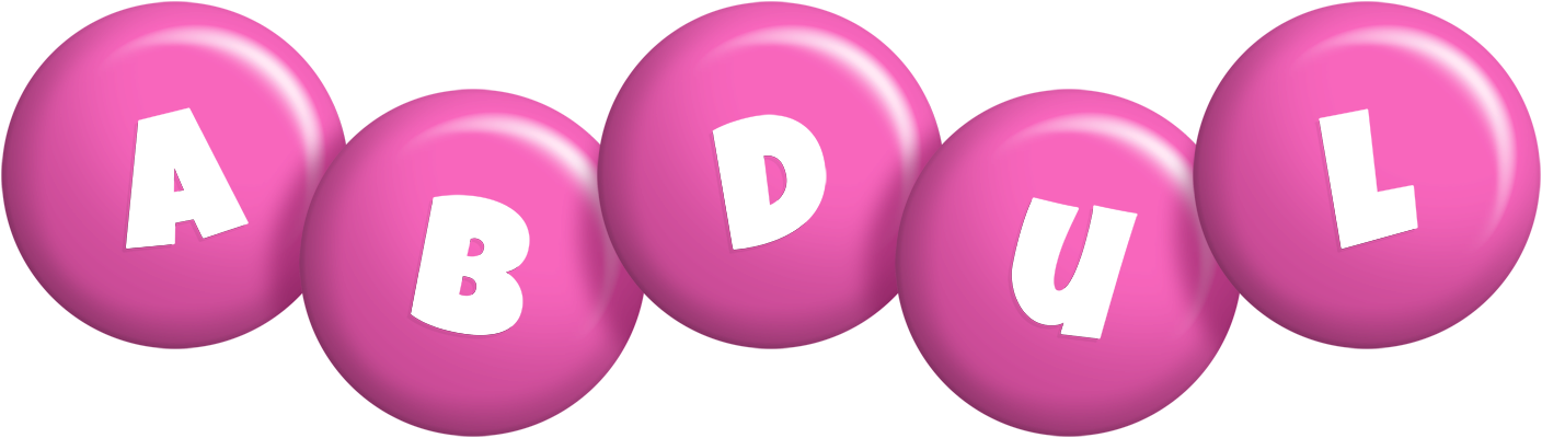 Abdul candy-pink logo