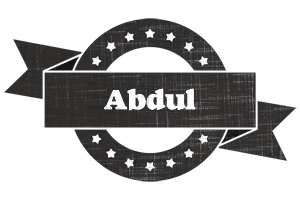 Abdul grunge logo