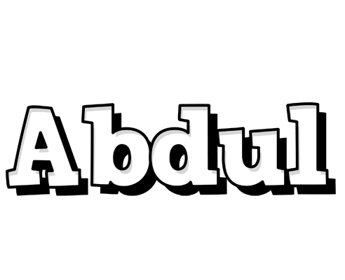 Abdul snowing logo