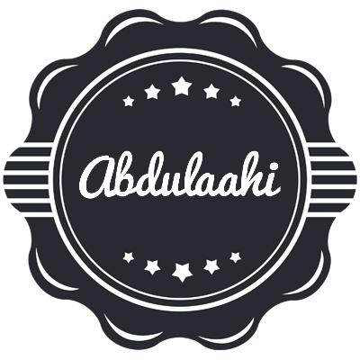 Abdulaahi badge logo
