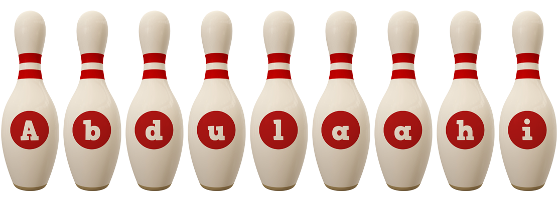 Abdulaahi bowling-pin logo