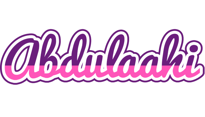 Abdulaahi cheerful logo