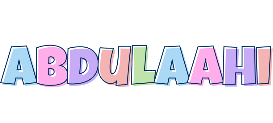 Abdulaahi pastel logo