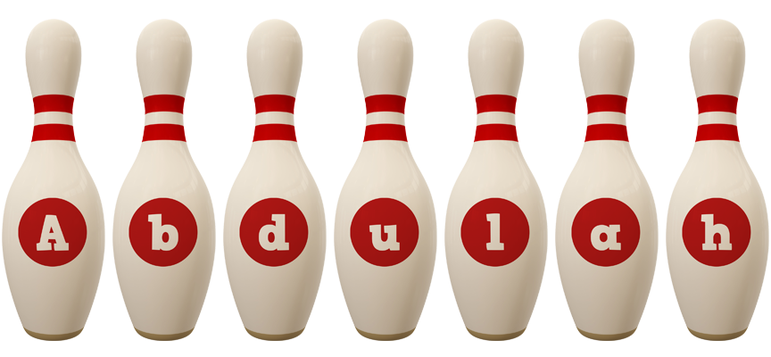 Abdulah bowling-pin logo