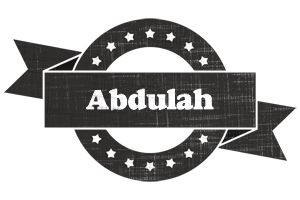 Abdulah grunge logo