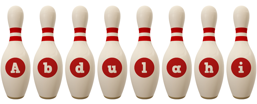 Abdulahi bowling-pin logo