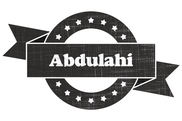 Abdulahi grunge logo