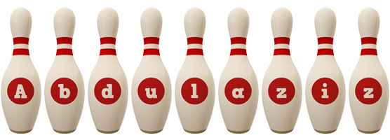 Abdulaziz bowling-pin logo