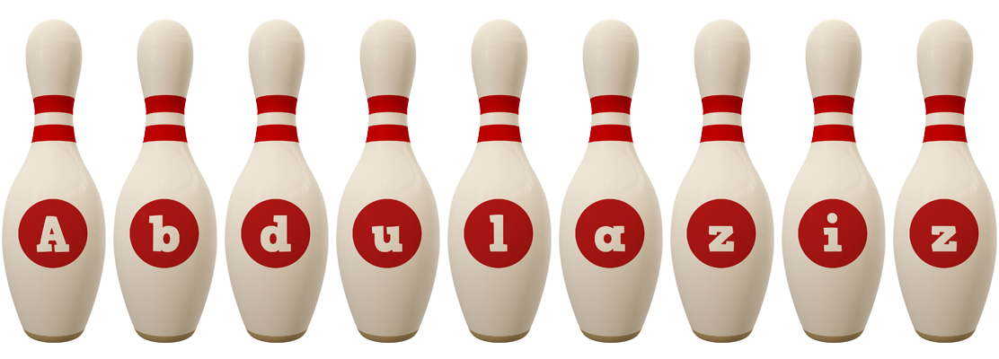 Abdulaziz bowling-pin logo