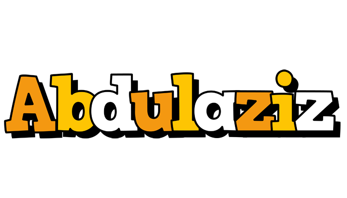 Abdulaziz cartoon logo