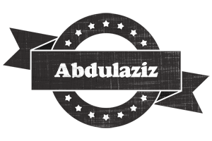 Abdulaziz grunge logo