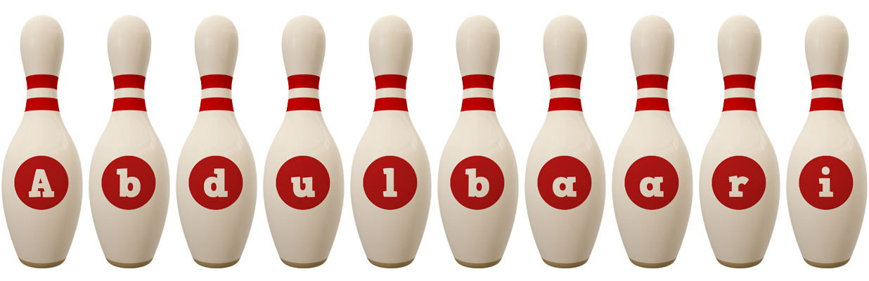 Abdulbaari bowling-pin logo