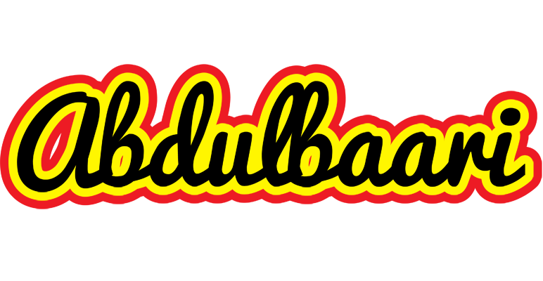 Abdulbaari flaming logo