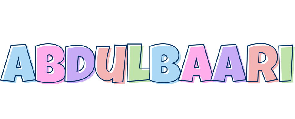 Abdulbaari pastel logo