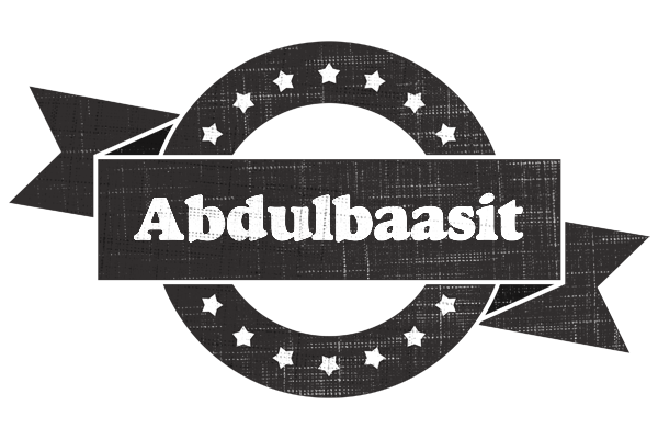 Abdulbaasit grunge logo