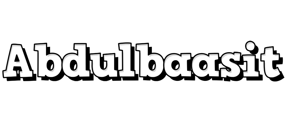 Abdulbaasit snowing logo