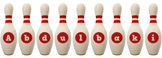 Abdulbaki bowling-pin logo