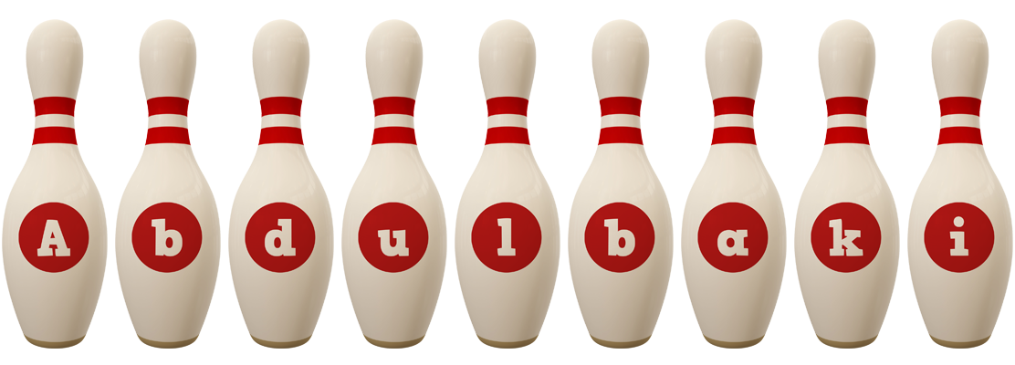 Abdulbaki bowling-pin logo
