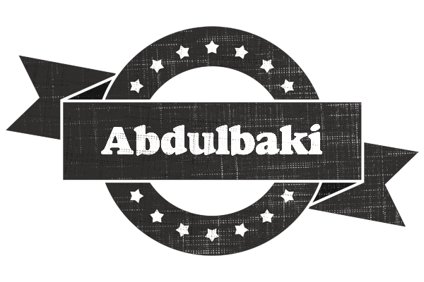 Abdulbaki grunge logo