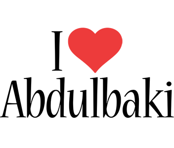Abdulbaki i-love logo