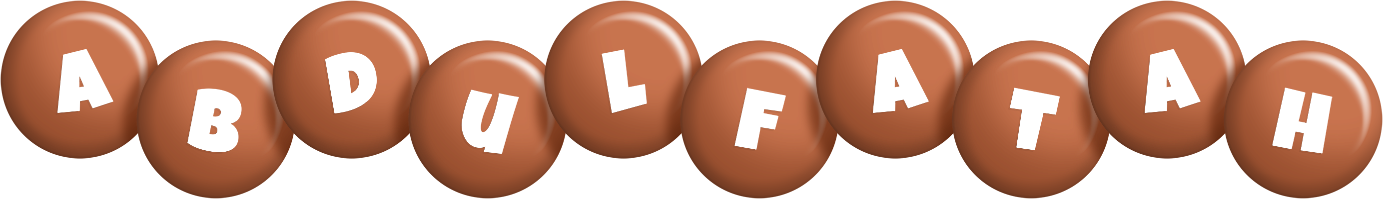 Abdulfatah candy-brown logo