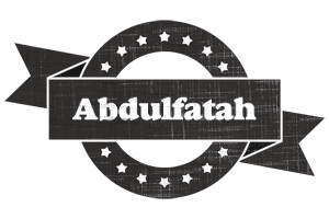 Abdulfatah grunge logo