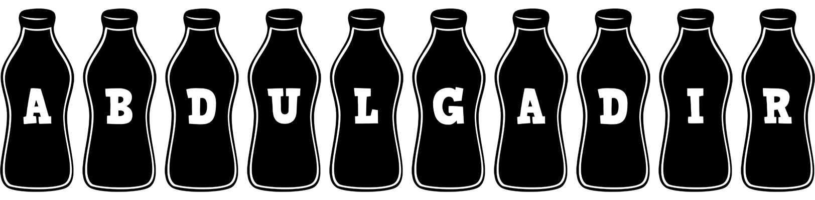 Abdulgadir bottle logo
