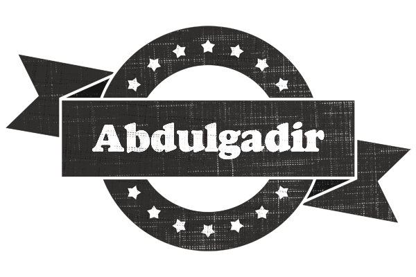 Abdulgadir grunge logo