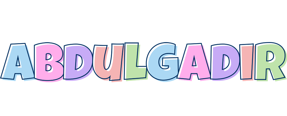 Abdulgadir pastel logo