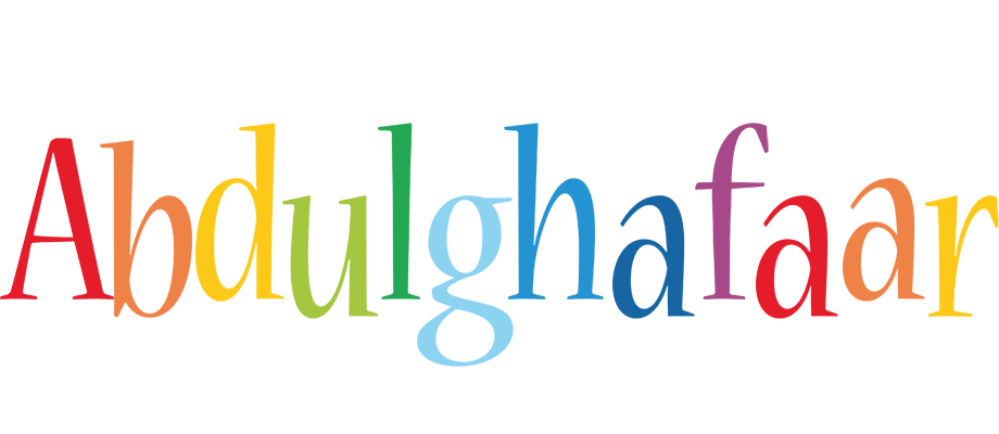 Abdulghafaar birthday logo
