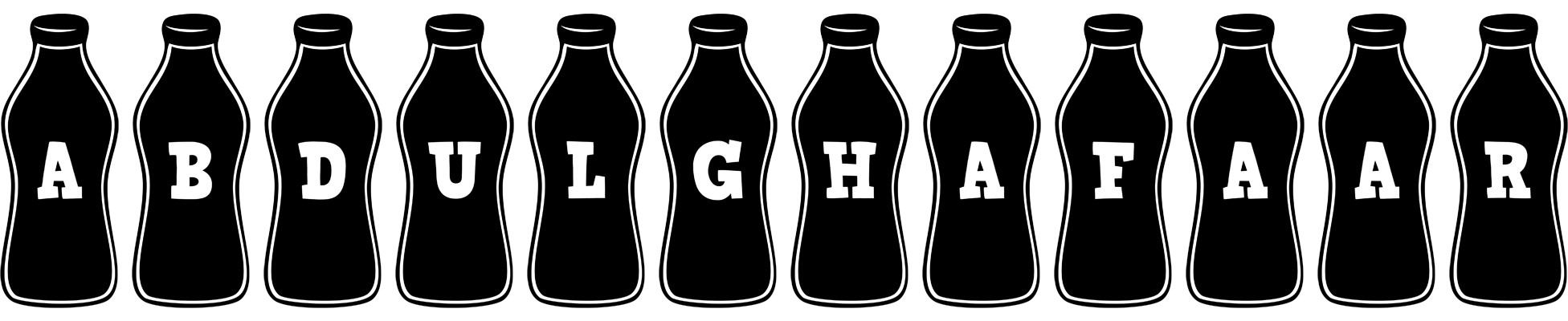 Abdulghafaar bottle logo