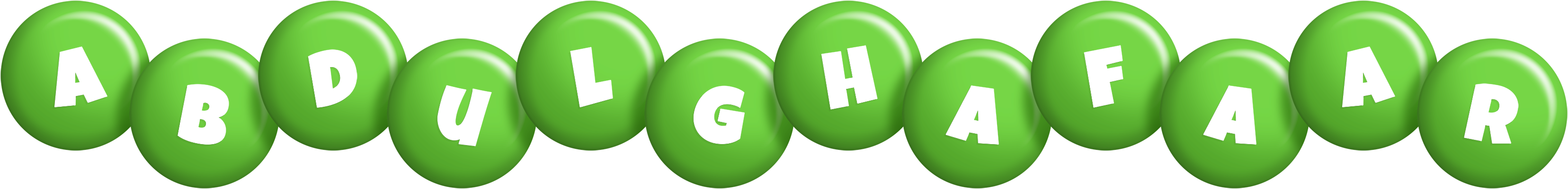 Abdulghafaar candy-green logo