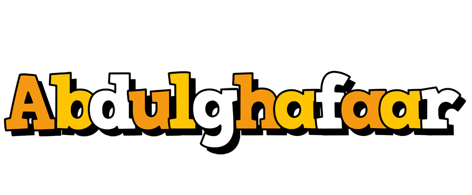Abdulghafaar cartoon logo