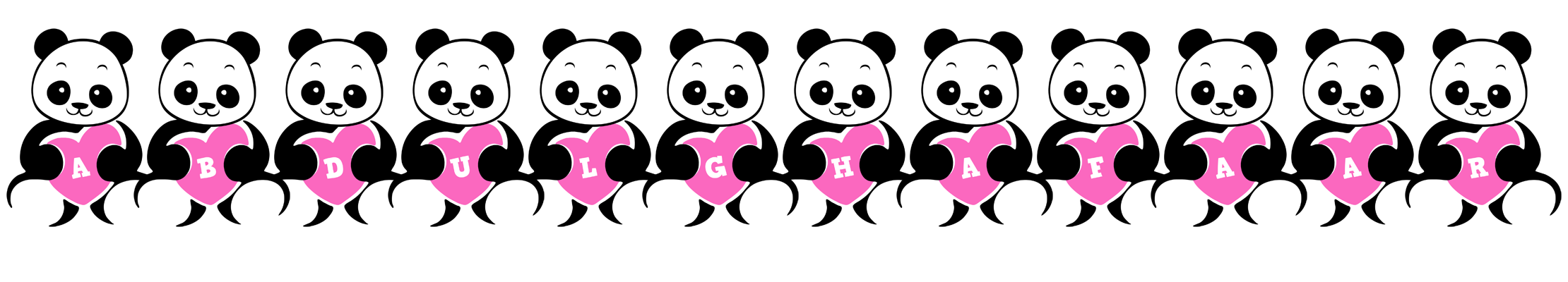 Abdulghafaar love-panda logo