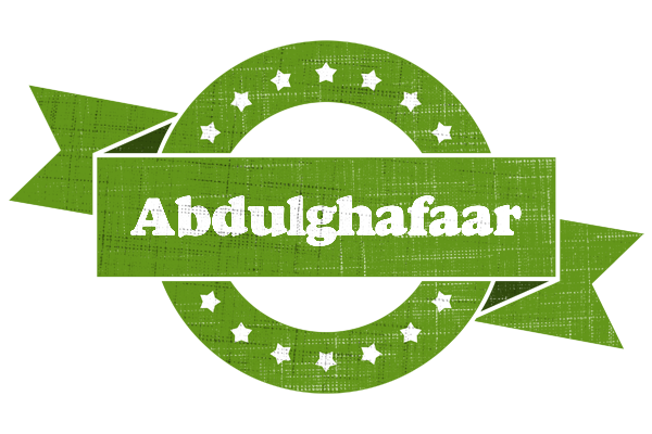Abdulghafaar natural logo