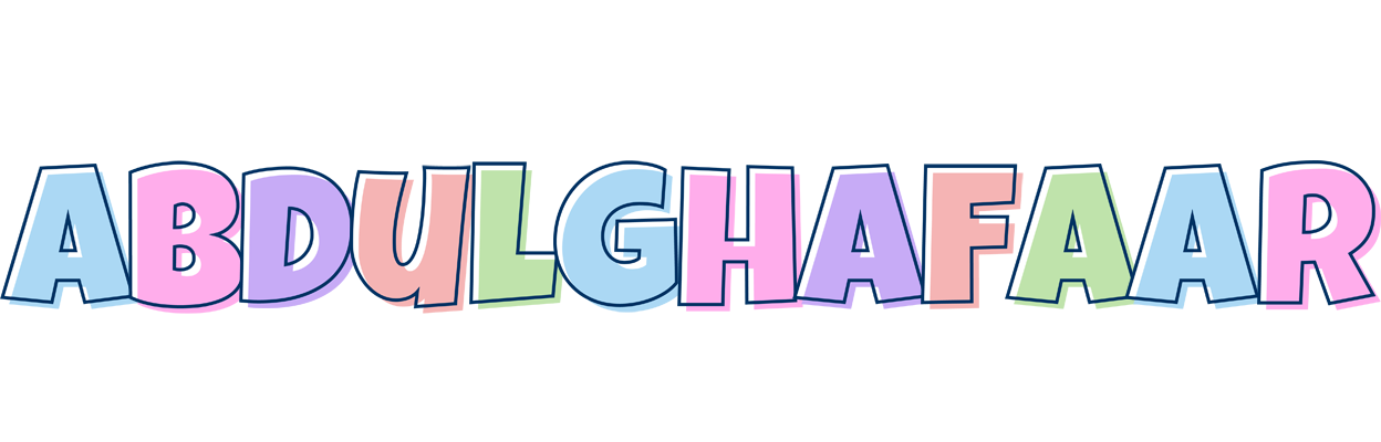 Abdulghafaar pastel logo