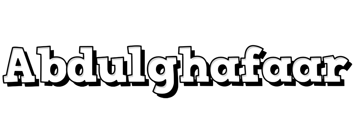 Abdulghafaar snowing logo
