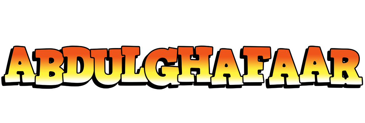 Abdulghafaar sunset logo