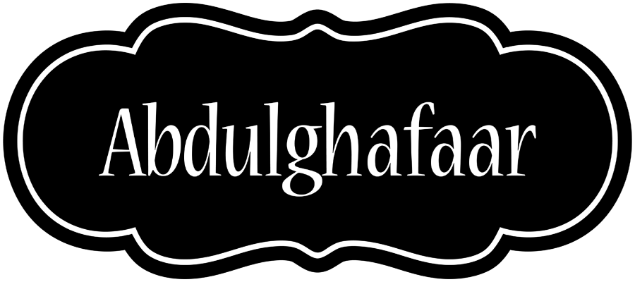 Abdulghafaar welcome logo