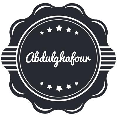 Abdulghafour badge logo