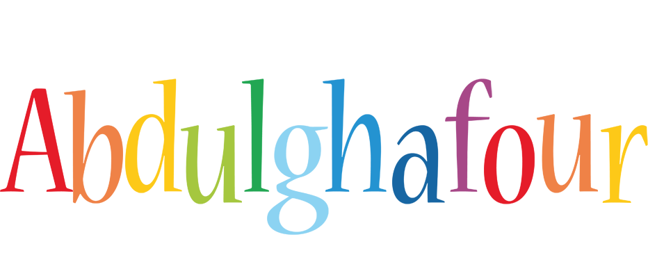 Abdulghafour birthday logo