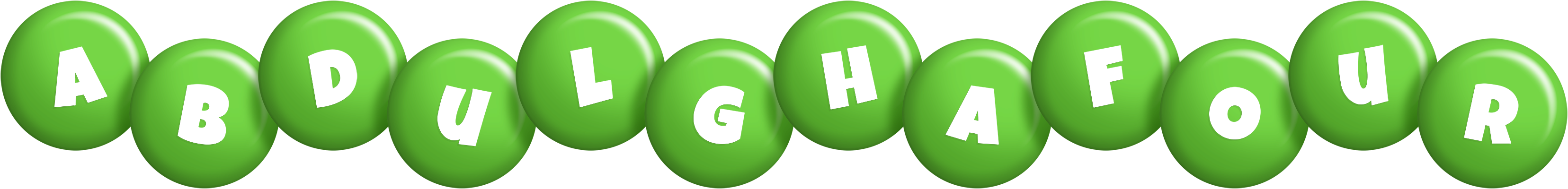 Abdulghafour candy-green logo