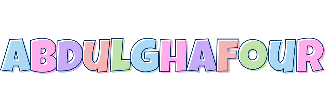 Abdulghafour pastel logo