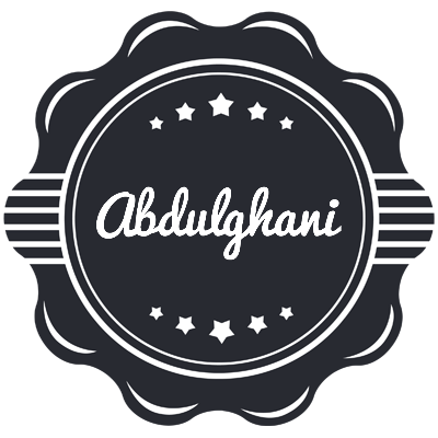Abdulghani badge logo
