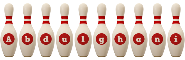 Abdulghani bowling-pin logo