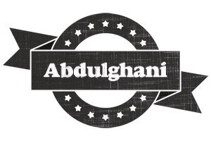 Abdulghani grunge logo