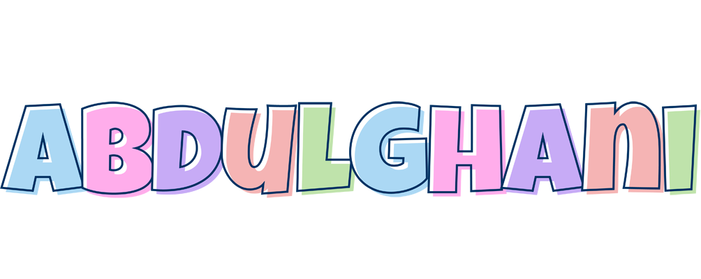 Abdulghani pastel logo